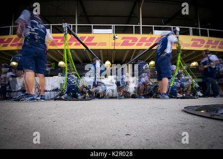 Sao Paulo, Brasilien. 10 Nov, 2017. Formel 1 - Grand Prix von Brasilien Vorbereitungen Credit: Dario Oliveira/ZUMA Draht/Alamy leben Nachrichten Stockfoto