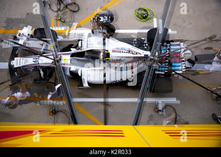 Sao Paulo, Brasilien. 10 Nov, 2017. Formel 1 - Grand Prix von Brasilien Vorbereitungen Credit: Dario Oliveira/ZUMA Draht/Alamy leben Nachrichten Stockfoto