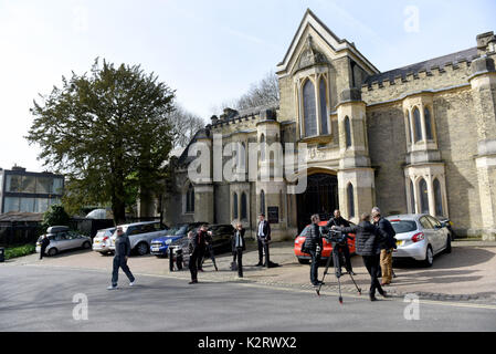 Foto muss Gutgeschrieben © Alpha Presse 079965 13/03/2017 Allgemeine Ansichten werden von Highgate Friedhof im Norden von London. Stockfoto