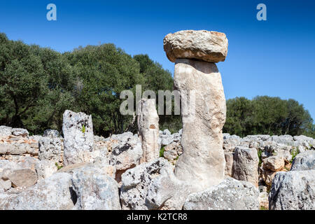 Torre d'en Galmés prähistorischer Park Stockfoto