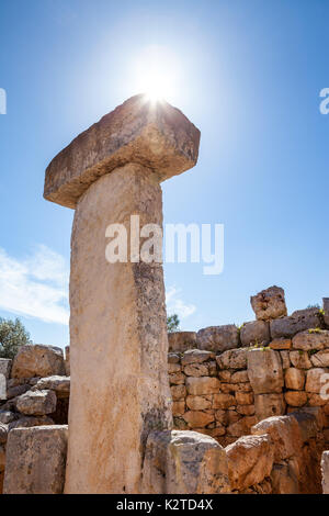 Torre d'en Galmés prähistorischer Park Stockfoto