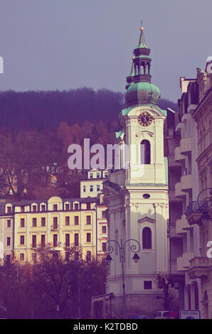 Blick auf Karlsbad. Tschechische Republik Stockfoto