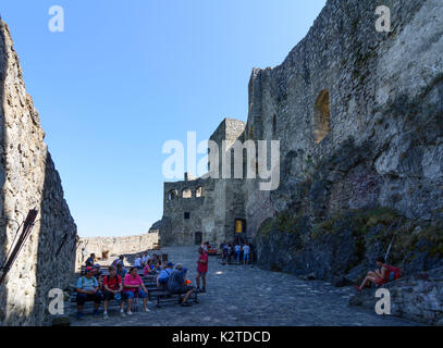 Strecno burg Strecno, Slowakei Stockfoto