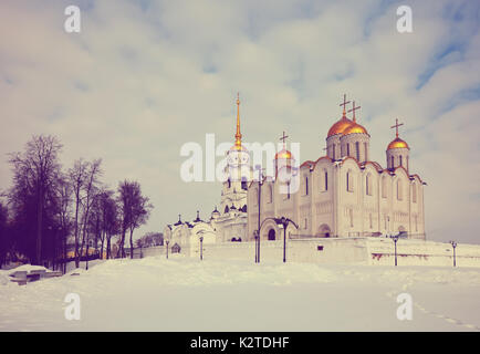 Kathedrale von Wladimir im Winter, Russland Stockfoto