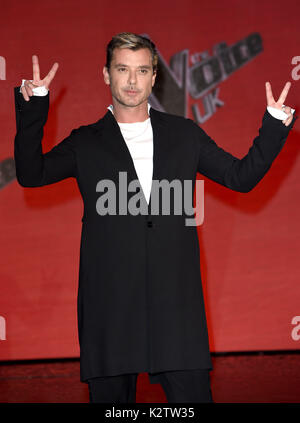 Foto © gutgeschrieben werden Alpha Presse 079965 29/03/2017 Gavin Rossdale Die Stimme de Finalist Photocall London Stockfoto
