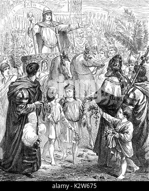 Konstantin der Große oder Konstantin I, C. 272 - 337, Römischer Kaiser von 306 bis 337 Stockfoto