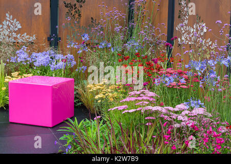 Farbfeld. RHS Hampton Court 2017. Designer: Charlie Bloom Stockfoto