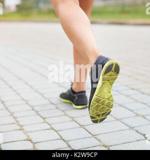 Gutes Schuhwerk ist die Grundlage für den Betrieb Stockfoto