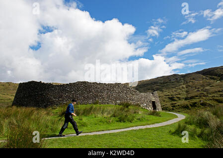 Staigue Stone Fort, in der Nähe von Sneem, Iveragh Halbinsel, Co Kerry, Irland Stockfoto