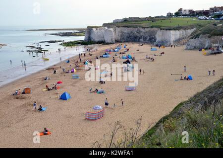 Kreide meer Stapel an der Botany Bay an der nördlichen Küste von Kent zwischen Margate und Ramsgate Stockfoto