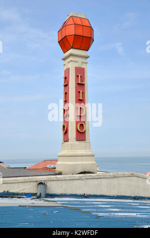 Der halb verfallenen Lido in Margate in Kent Stockfoto