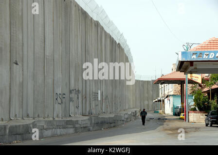 Der West Bank Mauer Bethleheml. Israel Stockfoto