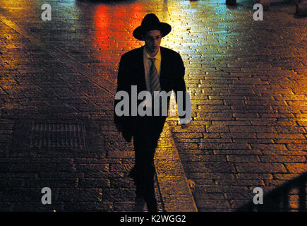 Juden in der Nacht in der Altstadt von Jerusalem. Israel Stockfoto
