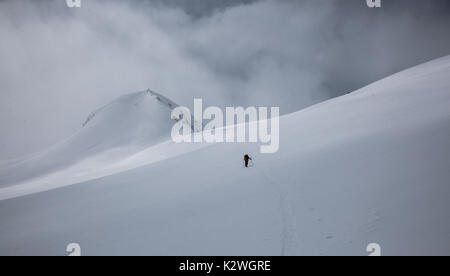 Skitouren die Speerspitze Traverse, Whistler BC Stockfoto