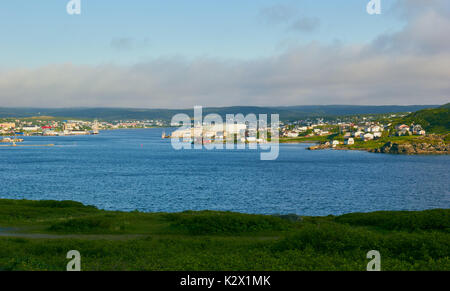 Panorama der hl. Antonius, der großen nördlichen Halbinsel, Neufundland, Kanada Stockfoto