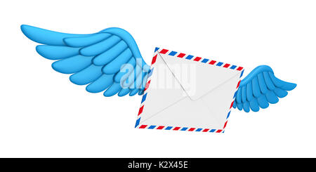 Flying Wings Mail Umschlag Stockfoto