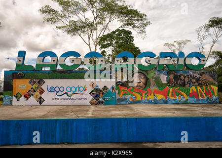 Juni 5, 2017 Lago Agrio, Ecuador: das Zentrum der Stadt auch knownas Nueva Loja Stockfoto