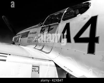 North American P51c Mustang Fighter - Tuskegee Airmen Stockfoto