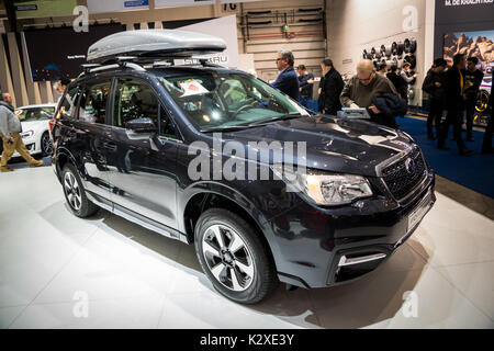 Brüssel - 19 Jan, 2017: Subaru Forester Auto auf der Motor Show Brüssel. Stockfoto