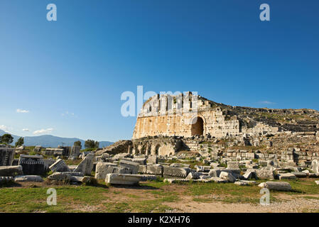 Amphitheater von Milet, Türkei Stockfoto