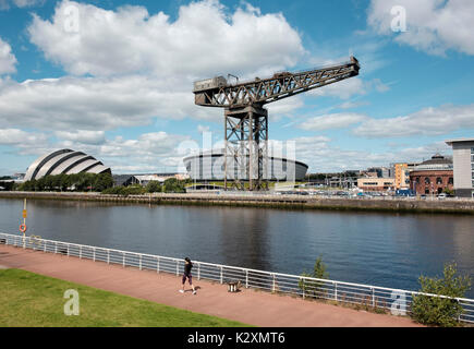 Die modernen architektonischen Entwicklung, einschließlich der Entwicklung der SSE Hydro multi-purpose Indoor Arena und die SEC Armadillo Konzerthalle Stockfoto
