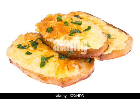 Gegrillte Sandwiches mit Ei und Käse zum Frühstück. Studio Foto Stockfoto