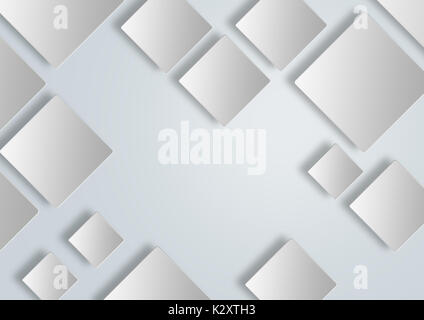 Leere Quadrate Banner mit weichen Schatten Hintergrund für grafische Anwender. Stockfoto