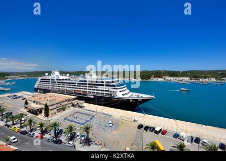 Azamara Journey R-Klasse Kreuzfahrtschiff Mahon Menorca Menorca Spanien Stockfoto