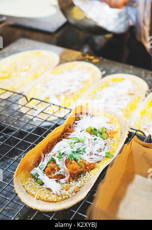 Thai knusprige Pfannkuchen Stockfoto