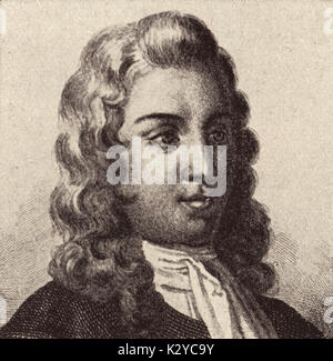 Niccola Antonio Porpora, Italienischer Komponist und Gesangslehrer 1686-1767 Stockfoto