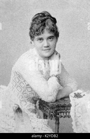 SPIES, Hermine Deutsche Altistin, 1857-1893 Dolmetscher von Brahms Lieder Stockfoto