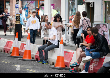 LONDON, ENGLAND - 20. August 2017 Stockfoto