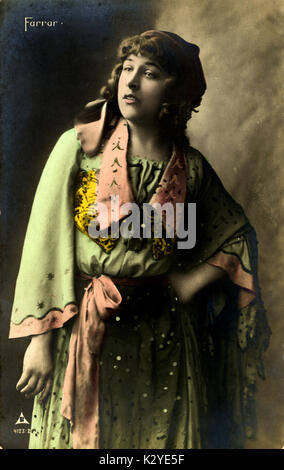 FARRAR, Geraldine, in die Rolle der amerikanischen Sopranistin, 1882-1967 Stockfoto