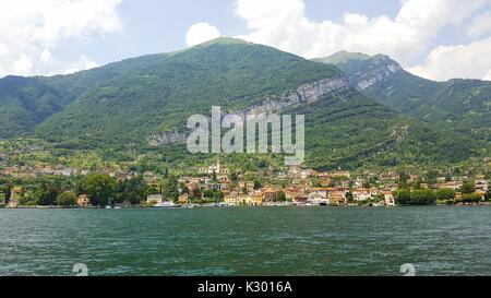 Sala Comacina Dorf am Comer See. Stockfoto