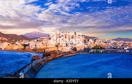 Beeindruckende Insel Naxos, Panoramaaussicht, Kykladen, Griechenland. Stockfoto