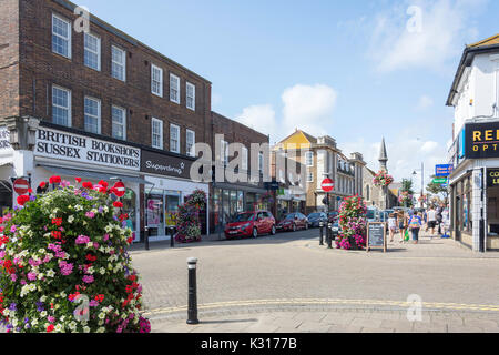 Die Broad Street, Seaford, East Sussex, England, Vereinigtes Königreich Stockfoto