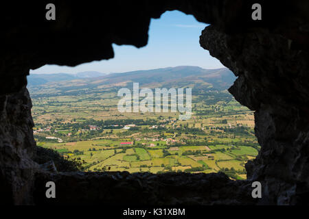 Bleibt der defensiven Strukturen des Spanischen Bürgerkriegs. Las Merindades County Burgos, Kastilien und Leon, Spanien, Europa Stockfoto