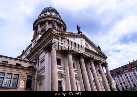 Der Gendarmenmarkt ist ein Platz in Berlin und den Standort eines architektonischen Ensemble, darunter das Konzerthaus und der französischen und deutschen Kirchen Stockfoto