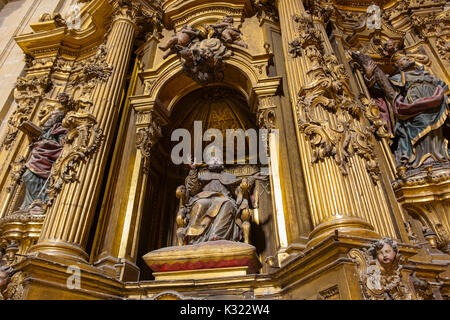 Santa María del Coro Basilika Kirche im Barock Stil, Altstadt, San Sebastian, Donostia, Guipúzcoa, Baskenland, Spanien Europa Stockfoto