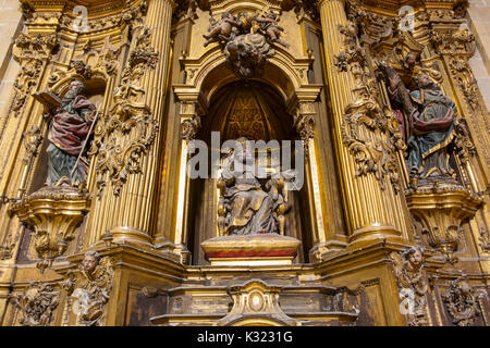 Santa María del Coro Basilika Kirche im Barock Stil, Altstadt, San Sebastian, Donostia, Guipúzcoa, Baskenland, Spanien Europa Stockfoto