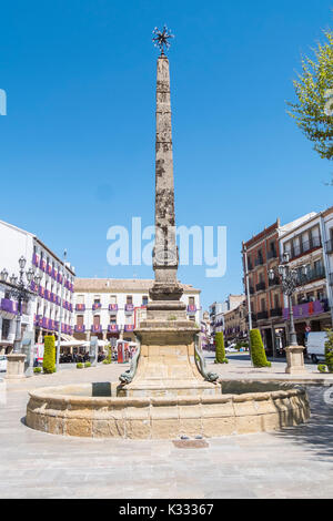 Star Brunnen, Baeza, Jaen, Spanien Stockfoto