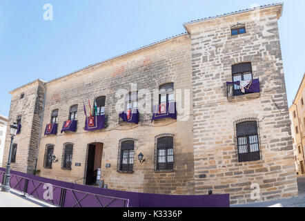 Sanchez valenzuela Palace, Baeza, Jaen, Spanien Stockfoto