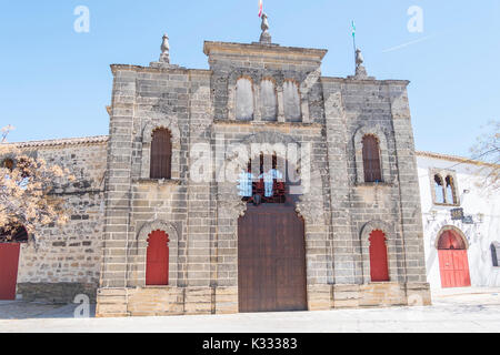 Baeza Stierkampfarena Eingang, Jaen, Spanien Stockfoto