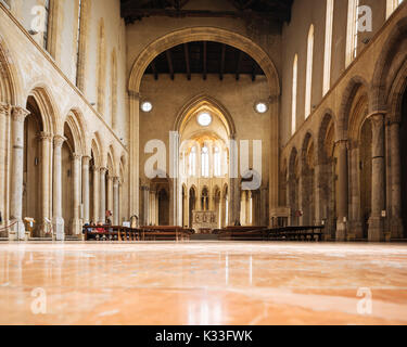 Innenraum der Basilika di San Lorenzo Maggiore, Neapel, Italien, Europa Stockfoto