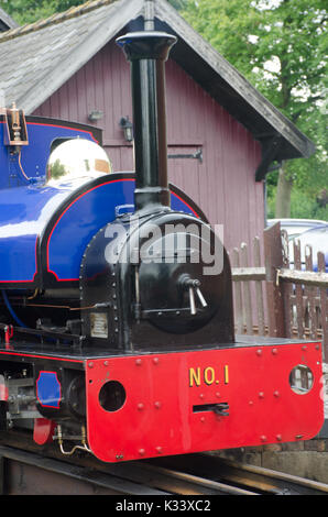 Norfolk Vereinigtes Königreich 21. August 2017: Auf der Schmalspurbahn Detail Stockfoto