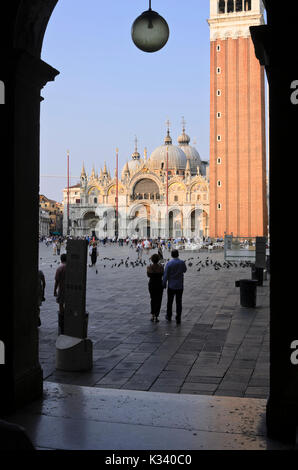 St Mark's Square und St Mark's Campanile, Venedig, Italien Stockfoto