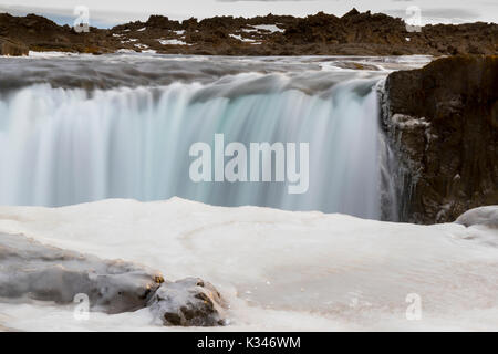 Der Aldeyjarfoss Wasserfall, Húsavík, Island Stockfoto