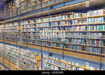 DELFT, Niederlande - 19 August 2017: Bibliothek der Technischen Universität Delft in den Niederlanden Stockfoto