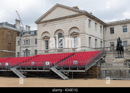Zuschauer Plattform für Horse Guards Parade in London, Großbritannien Stockfoto