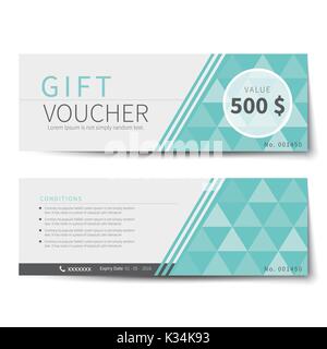 Gutschein Rabatt template Design Stock Vektor